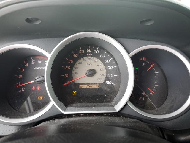 3TMJU62NX9M076484 - 2009 TOYOTA TACOMA DOUBLE CAB PRERUNNER SILVER photo 9