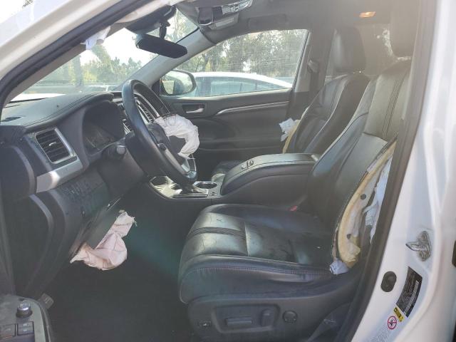 5TDKZRFH8KS340626 - 2019 TOYOTA HIGHLANDER SE WHITE photo 7