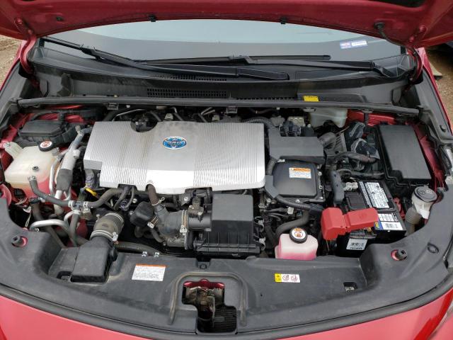 JTDKARFP8J3070781 - 2018 TOYOTA PRIUS PRIM RED photo 11