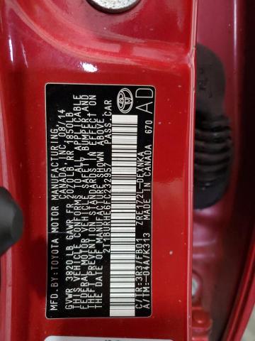 2T1BURHE6FC232957 - 2015 TOYOTA COROLLA L Qırmızı foto 13