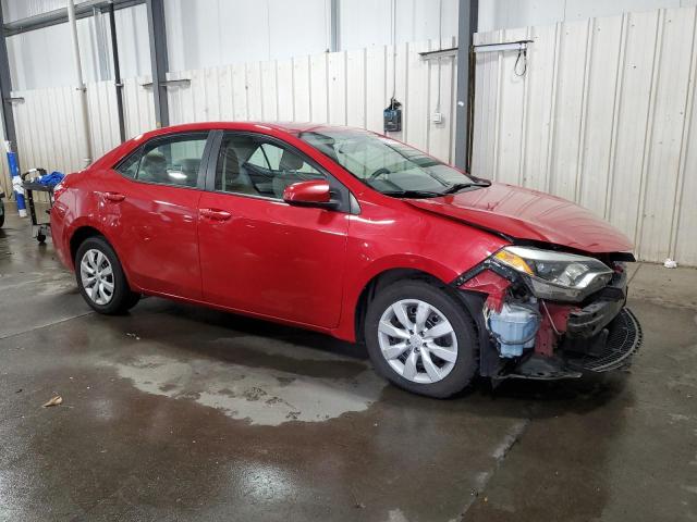 2T1BURHE6FC232957 - 2015 TOYOTA COROLLA L Qırmızı foto 4