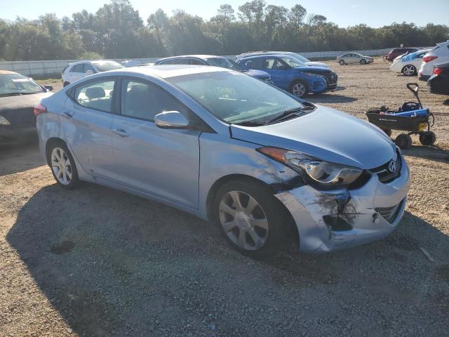 KMHDH4AE2CU360830 - 2012 HYUNDAI ELANTRA GLS BLUE photo 4