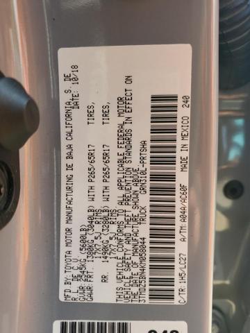 3TMDZ5BN4KM058044 - 2019 TOYOTA TACOMA DOUBLE CAB ნაცრისფერი ფოტო 13