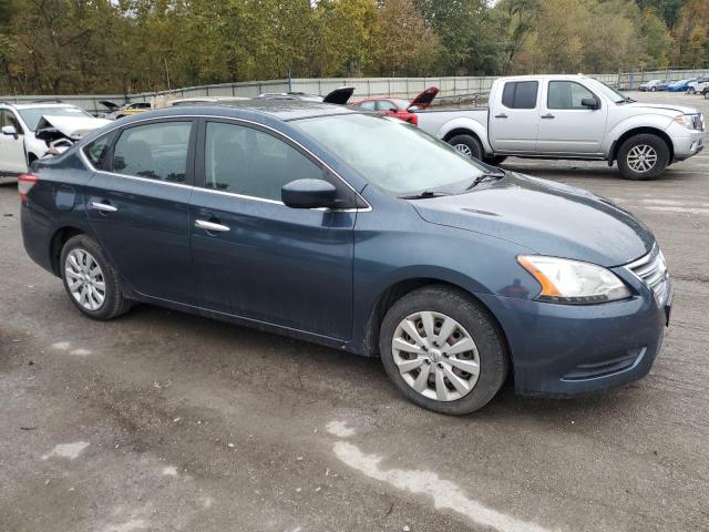 3N1AB7AP1DL725251 - 2013 NISSAN SENTRA S BLUE photo 4