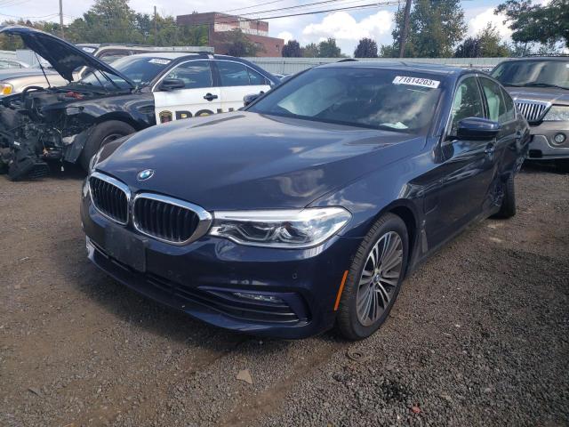 WBAJB1C51JB084800 - 2018 BMW 530XE BLUE photo 1