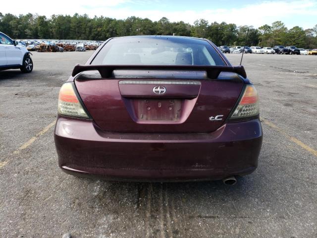 JTKDE177X60132440 - 2006 TOYOTA SCION TC 勃艮第红 照片 6