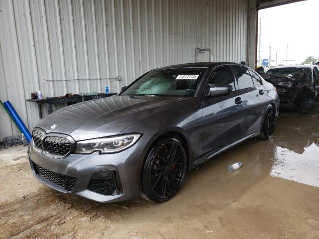 3MW5U7J07M8B52853 - 2021 BMW M340I GRAY photo 1