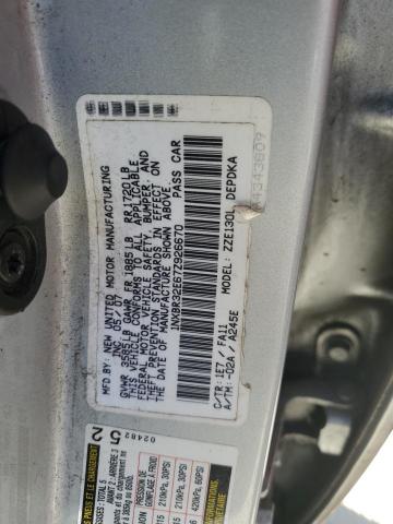 1NXBR32E67Z926670 - 2007 TOYOTA COROLLA CE SILVER photo 12