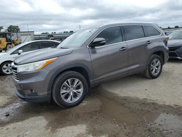 5TDKKRFH5ES024223 - 2014 TOYOTA HIGHLANDER XLE GRAY photo 1
