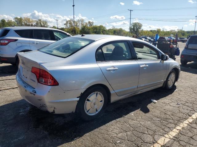 JHMFA36228S017947 - 2008 HONDA CIVIC HYBRID SILVER photo 3