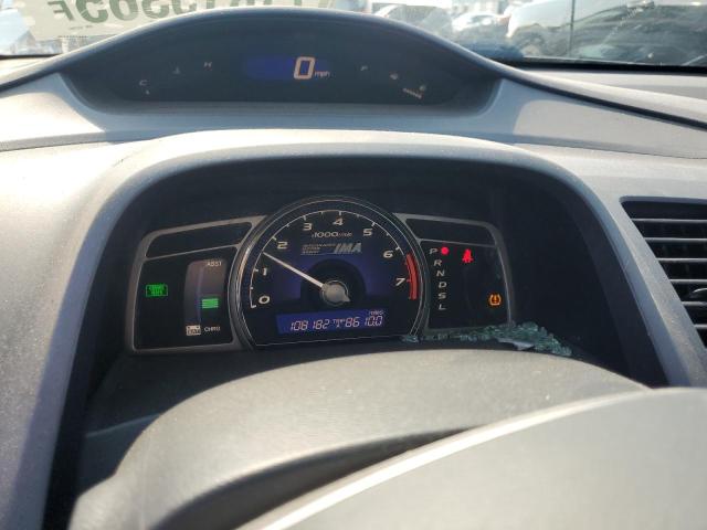 JHMFA36228S017947 - 2008 HONDA CIVIC HYBRID SILVER photo 9