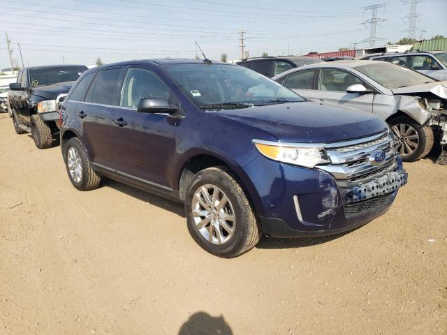 2FMDK3KC3BBB43395 - 2011 FORD EDGE LIMITED BLUE photo 4