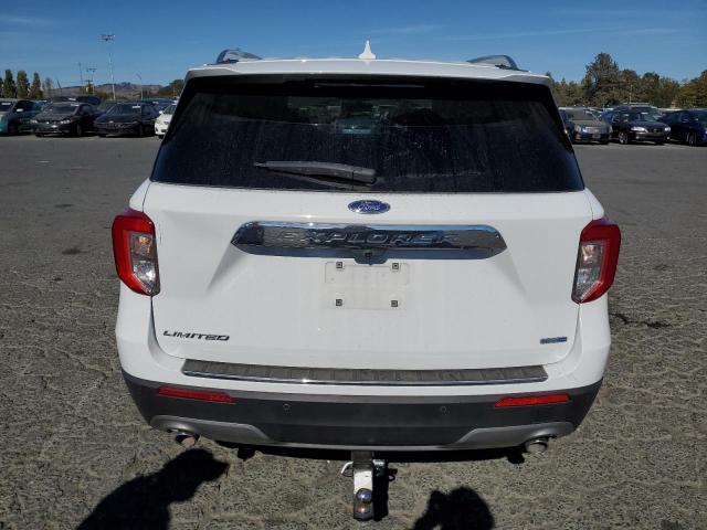 1FMSK8FH5LGB86608 - 2020 FORD EXPLORER LIMITED WHITE photo 6