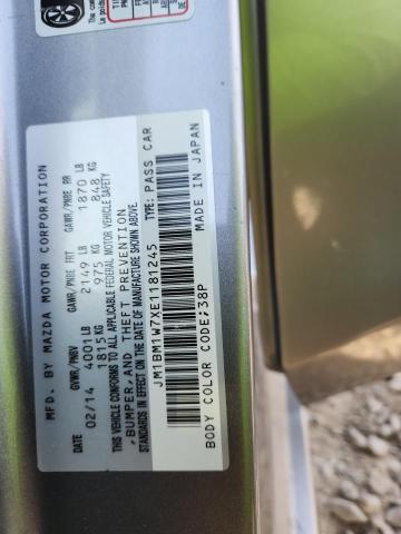 JM1BM1W7XE1181245 - 2014 MAZDA 3 GRAND TOURING 银色 照片 12