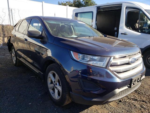 2FMPK4G93HBC29038 - 2017 FORD EDGE SE BLUE photo 4