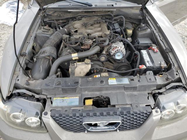 1FAFP44491F238928 - 2001 FORD MUSTANG GRAY photo 11