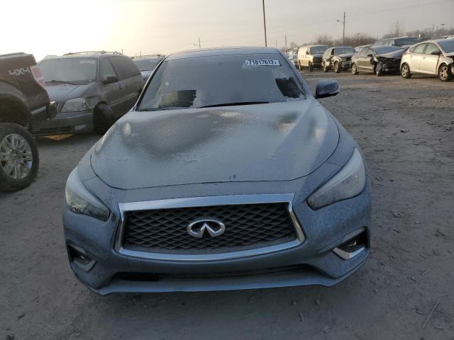 JN1EV7AR6JM433607 - 2018 INFINITI Q50 LUXE BLUE photo 5