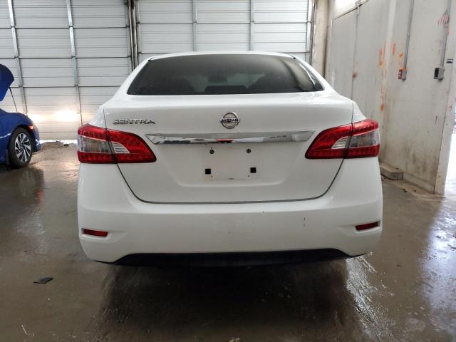 3N1AB7APXFY231475 - 2015 NISSAN SENTRA S WHITE photo 6