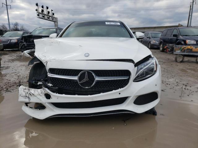 WDDWJ4KB6HF369960 - 2017 MERCEDES-BENZ C 300 4MAT WHITE photo 5