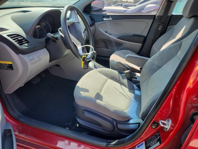 KMHCT5AE9CU012989 - 2012 HYUNDAI ACCENT GLS أحمر صورة 7