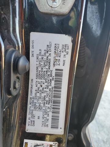 JTEZU14R050059546 - 2005 TOYOTA 4RUNNER SR5 BLACK photo 13