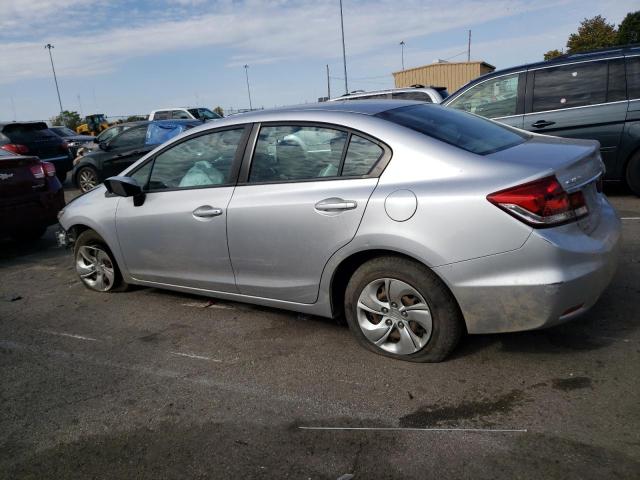 19XFB2F59FE002929 - 2015 HONDA CIVIC LX SILVER photo 2