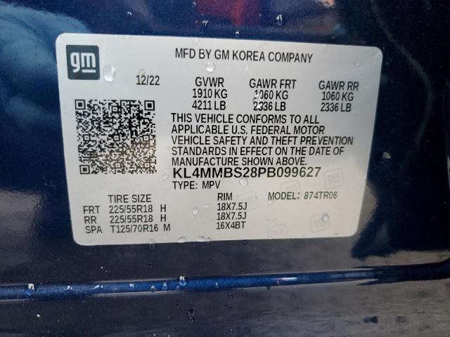 KL4MMBS28PB099627 - 2023 BUICK ENCORE GX PREFERRED BLUE photo 14