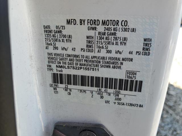 NM0LS7S22P1557511 - 2023 FORD TRANSIT CONNECT XL 白色 照片 13