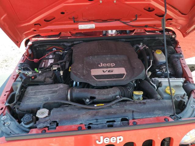 1C4BJWDG8HL635610 - 2017 JEEP WRANGLER U SPORT Қызыл фото 12