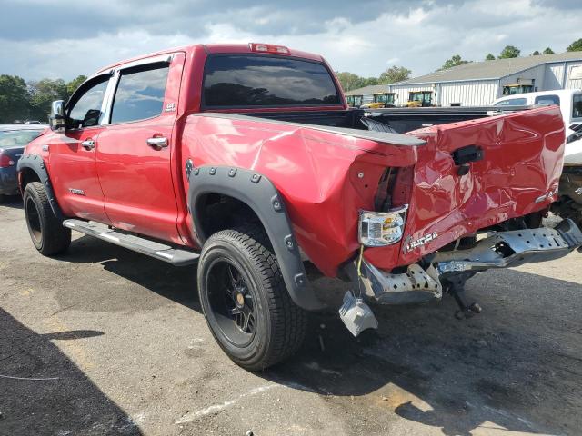 5TFHW5F14BX181175 - 2011 TOYOTA TUNDRA CREWMAX LIMITED RED photo 2