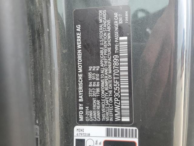 WMWZP3C55FT707899 - 2015 MINI COOPER S Boz foto 12