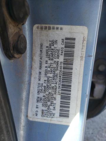 1Y1SK5366RZ064676 - 1994 GEO PRIZM BASE BLUE photo 12