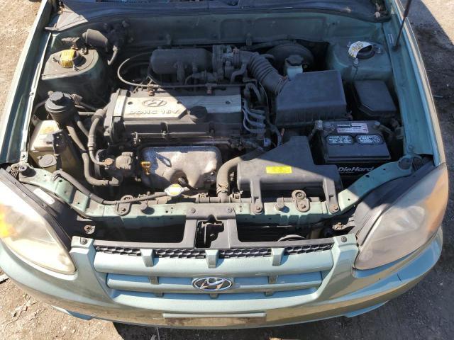 KMHCG45C24U503929 - 2004 HYUNDAI ACCENT GL მწვანე ფოტო 11