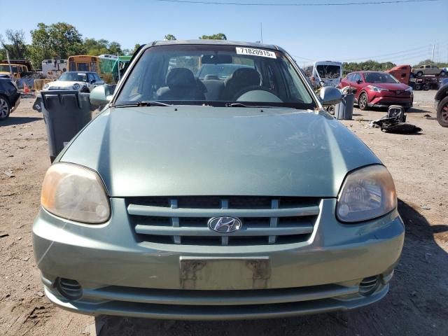 KMHCG45C24U503929 - 2004 HYUNDAI ACCENT GL მწვანე ფოტო 5