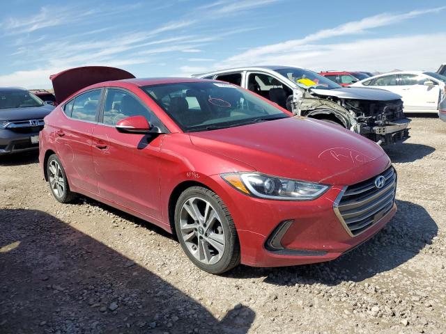 KMHD84LF7JU575431 - 2018 HYUNDAI ELANTRA SEL RED photo 4