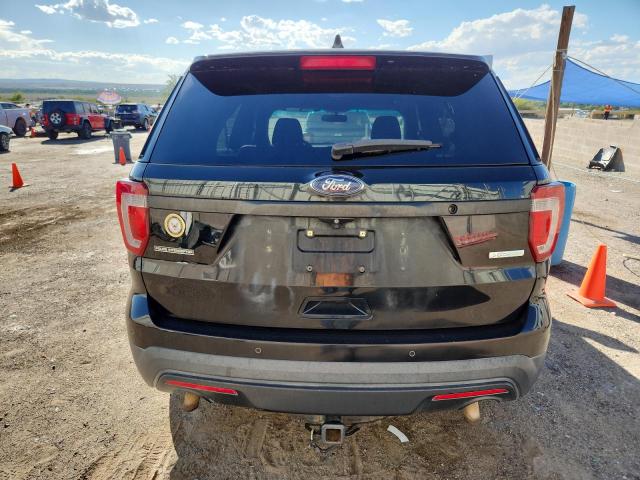 1FM5K8AT9GGB28418 - 2016 FORD EXPLORER POLICE INTERCEPTOR შავი ფოტო 6