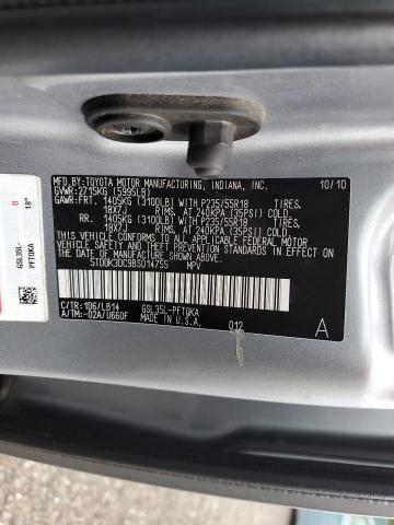 5TDDK3DC9BS014755 - 2011 TOYOTA SIENNA XLE SILVER photo 13