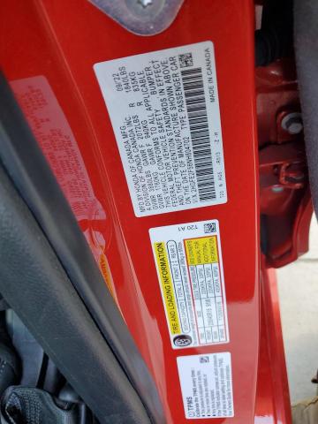 2HGFE2F56NH604702 - 2022 HONDA CIVIC SPORT წითელი ფოტო 13