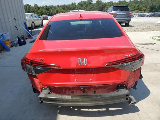 2HGFE2F56NH604702 - 2022 HONDA CIVIC SPORT წითელი ფოტო 6