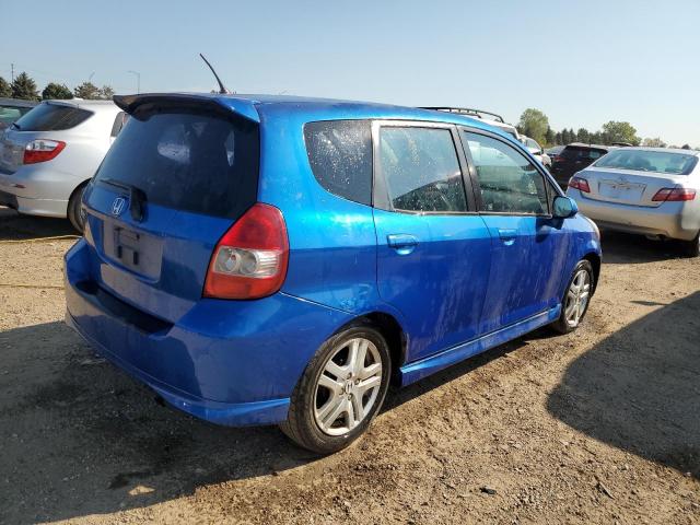 JHMGD38657S049365 - 2007 HONDA FIT S 蓝色 照片 3