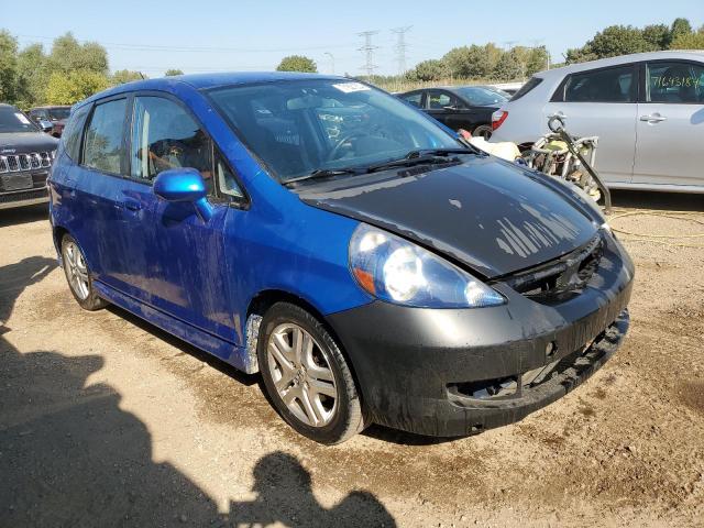 JHMGD38657S049365 - 2007 HONDA FIT S 蓝色 照片 4