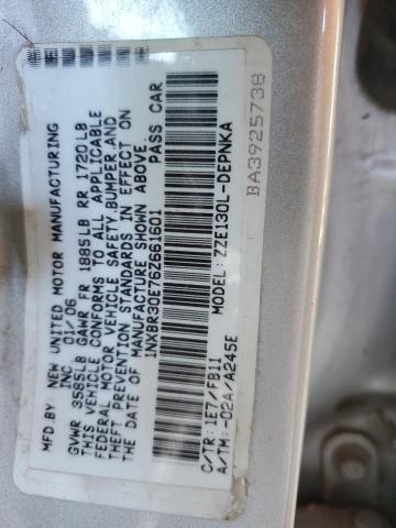 1NXBR30E76Z661601 - 2006 TOYOTA COROLLA CE SILVER photo 12
