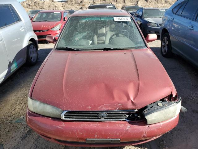 4S3BD6559S7238332 - 1995 SUBARU LEGACY LS RED photo 5