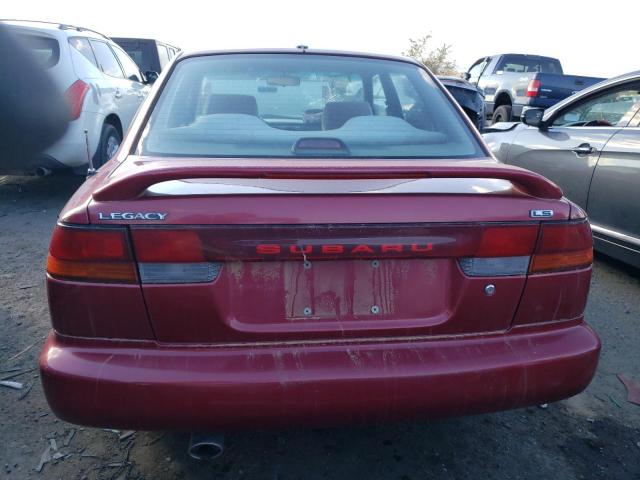 4S3BD6559S7238332 - 1995 SUBARU LEGACY LS RED photo 6