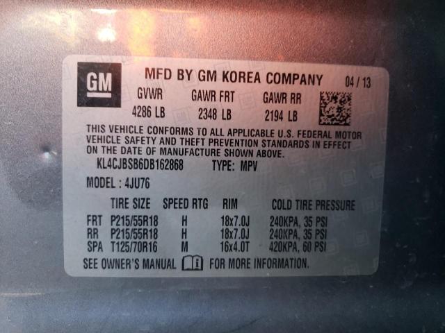 KL4CJBSB6DB162868 - 2013 BUICK ENCORE CONVENIENCE Boz foto 13