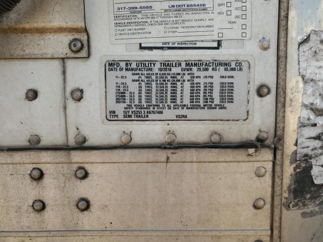 1UYVS2533K6767406 - 2019 UTILITY TRAILER Ağ foto 10