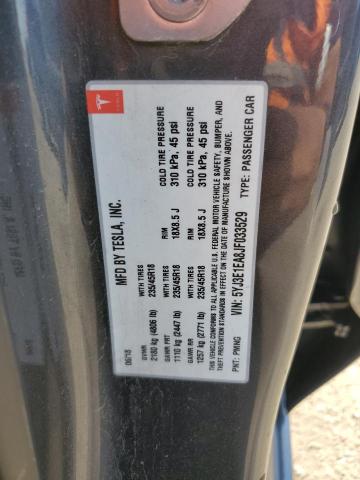 5YJ3E1EA8JF033529 - 2018 TESLA MODEL 3 CHARCOAL photo 12