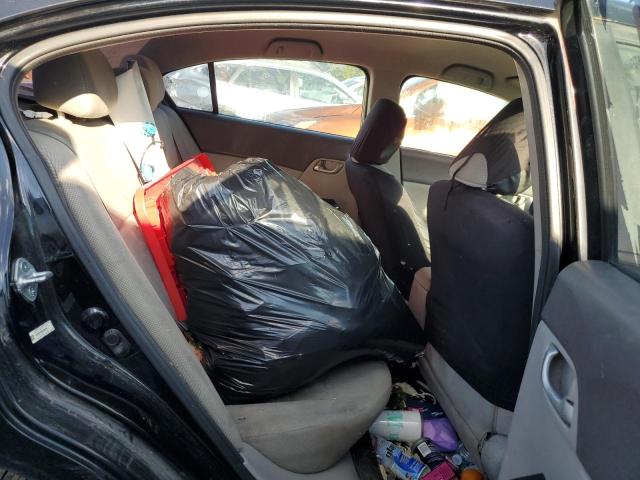 19XFB2F58CE357070 - 2012 HONDA CIVIC LX BLACK photo 10