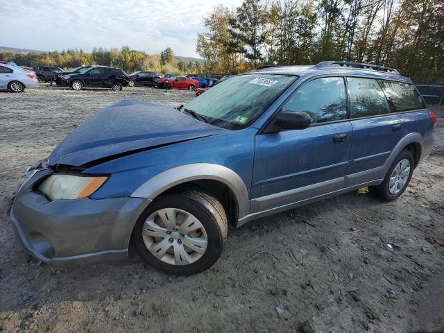 4S4BP60C287310540 - 2008 SUBARU OUTBACK BLUE photo 1