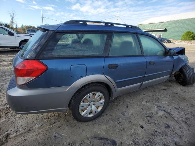 4S4BP60C287310540 - 2008 SUBARU OUTBACK BLUE photo 3